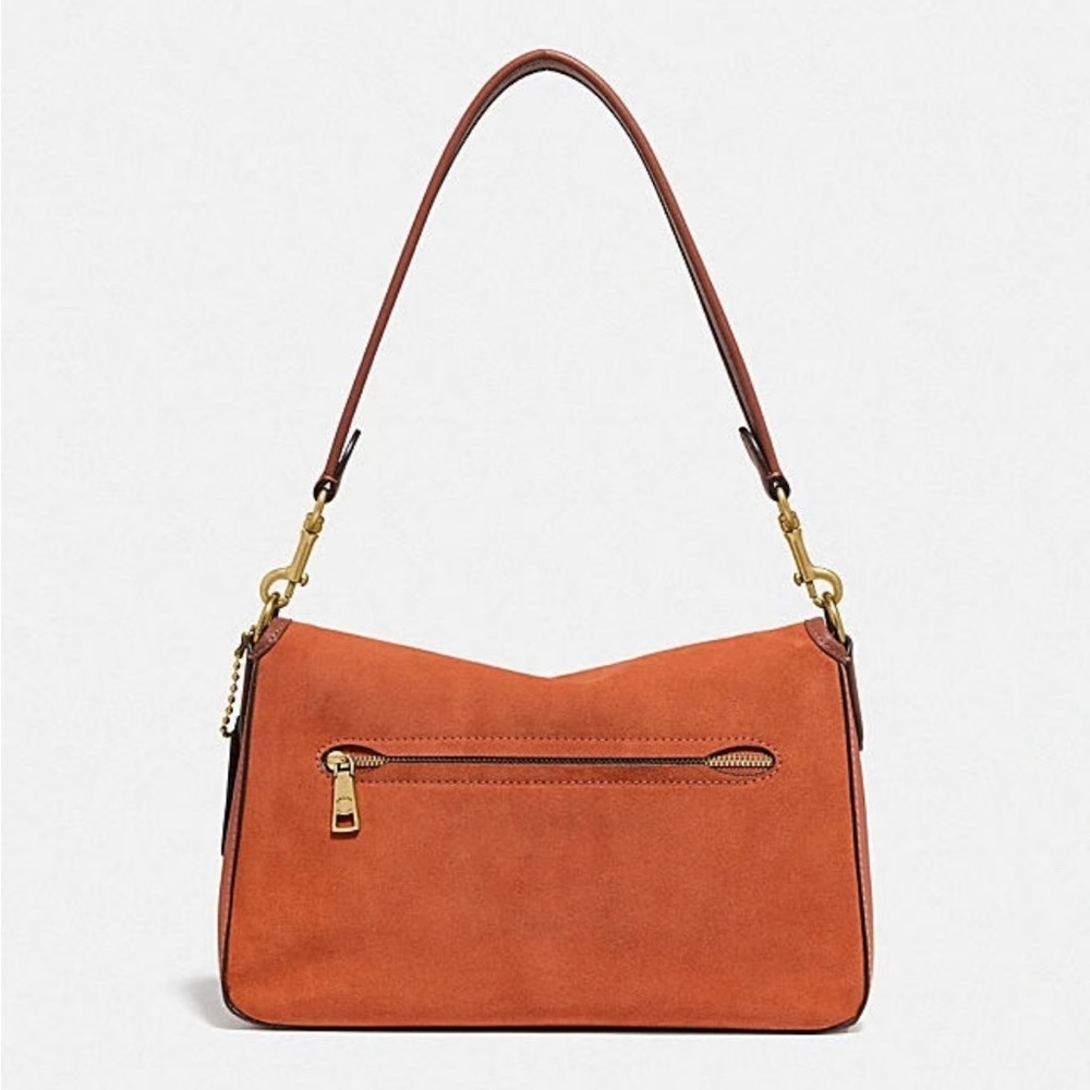 NWT Coach C5262 Smooth Leather and Suede Soft Tabby Shoulder Bag 2 Straps-Canyon - Picture 3 of 15